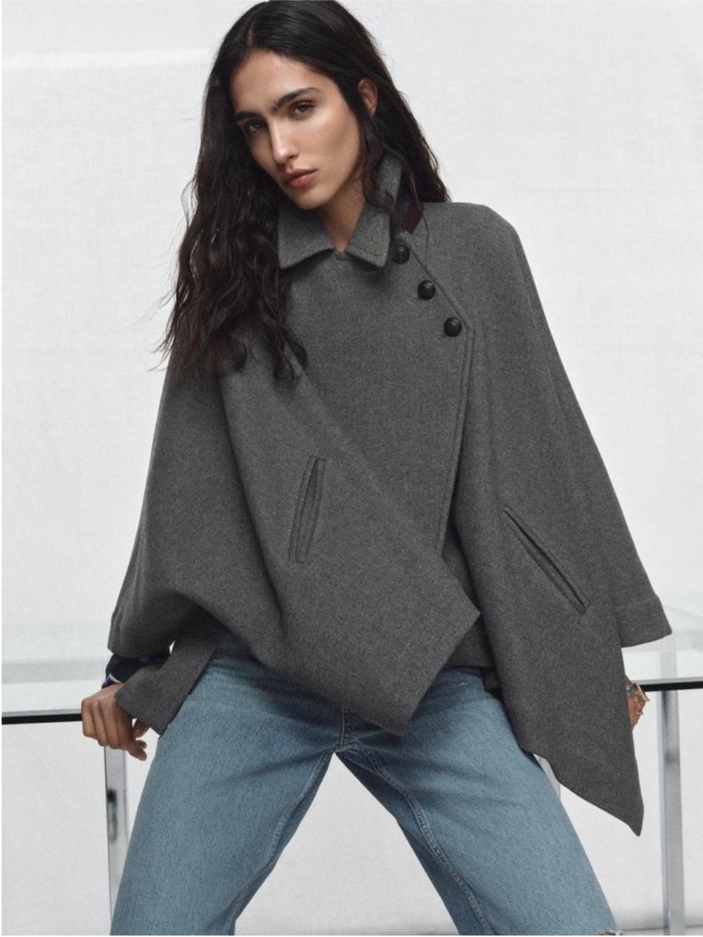 ZARA WOOL CAPE LIMITED EDITION